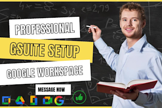 professionally set up configure and troubleshoot google workspace g suite
