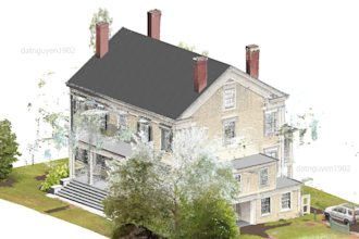 create 2d, 3d model revit or sketchup from point cloud data
