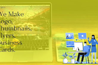 make logo, channel arts and thumbnails for social media