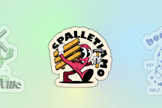 design cartoon vintage retro sticker for you
