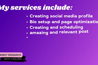 be your professional social media marketing expert