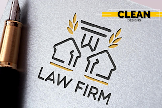 do logo for lawyer, advocate, law, attorney and consultancy