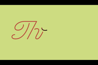 create animation loop logo for coffee shop or typography