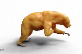 integrate 3d animal animation 3d animal model 3d animal rig, vfx compositing fur