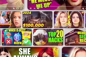 clickbait youtube thumbnail design in 6 hours