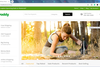 create earning clickbank affiliate website with 100 products