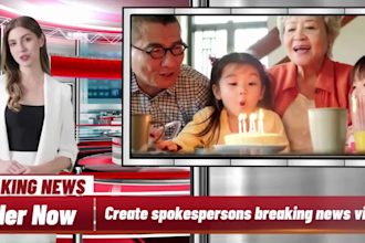 create ai spokesperson videos for news, social media, and business updates