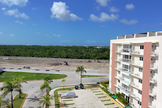 create a custom 4k drone video of punta cana