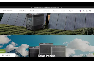 design sleek solar website solar shopify store solar panel dropshipping website