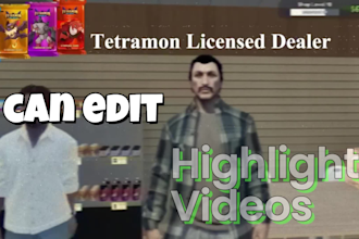edit your gaming vod for a youtube highlight, funny, or story video