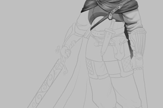 make an epic illustration for your character