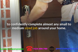 make handyman or home contractor or home remodeling short ads video