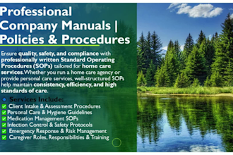 develop effective sops, manuals, handbooks