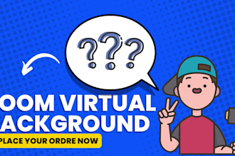 design fully customized zoom virtual background