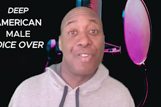 record a deep american voice for any project
