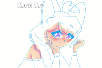 do a cute illustration