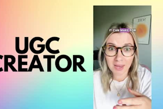 create an organic selfie style ugc video for your social media