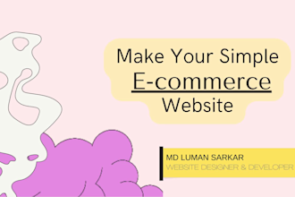 make your website awesome simple and also dynamic  website