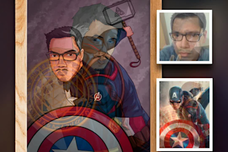 draw you as your favourite comic character dc and marvel
