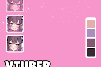 live2d vtuber model,vrchat model,live2d rig,pngtuber,vroid,vbridger,steampunk,oc