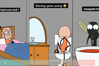 create 2d cartoon animation video