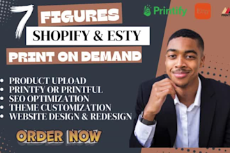 setup etsy shopify print on demand etsy digital product print on demand printify