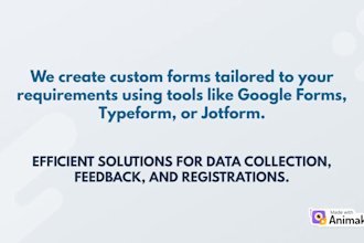 create smart, custom forms with google forms or typeform