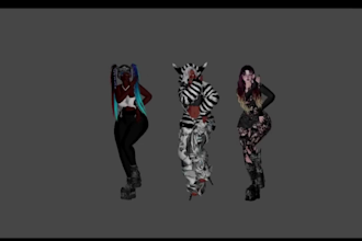 create a vrchat avatar furry or humanoid vrc model