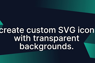design clean svg icons for your website or app
