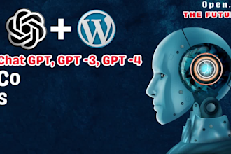 build ai chat gpt auto blogging wp site with 1k articles
