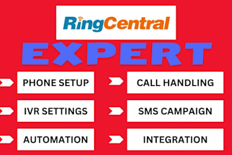 ringcentral phone system setup IVR notion template CRM freshchat integration