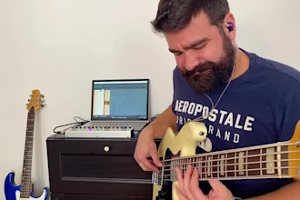 be your bass player and record bass guitar tracks