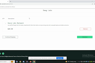 make selenium automation scripts for your project