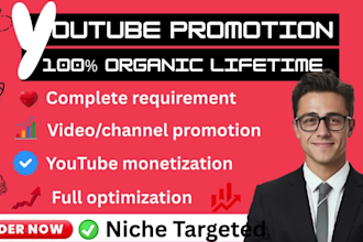 do fast organic youtube video, shoutout video for channel growth
