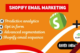 be your klaviyo expert shopify emall marketing