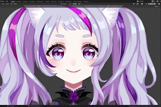 do live2d vtuber model pngtuber 3d vtuber model anime vtuber for vtube studio
