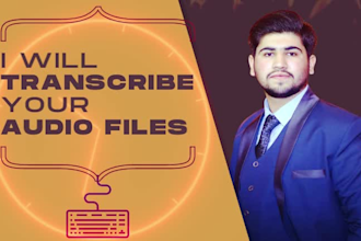 transcribe all your audio files into text