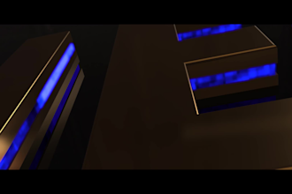 create 3d cinematic logo and text animation