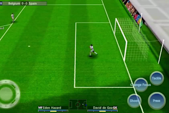 develop balance soccer game with football player control