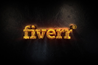 create gold logo reveal intro animation