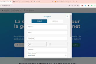 je vais créer un site web wordpress personnalisé et responsive