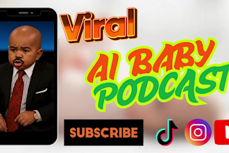 create viral ai baby video podcast ur look alike baby ai baby talking podcast