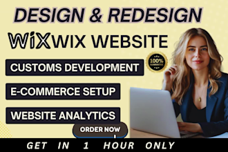 do wix website design wix redesign wix online store  wix seo wix landing page