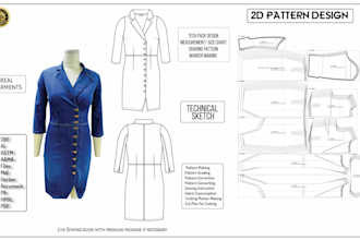 make clothing sewing pattern for any type of apparel garments