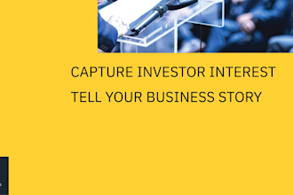 create stellar business plan, financial analysis, pitch deck