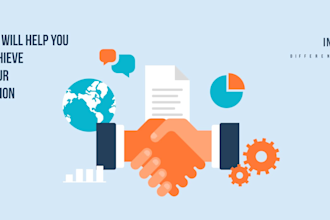 design eye catching business infographic and illustrations