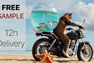 create digital banner in photoshop or lora training