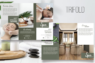design spa, skincare, beauty product, flyer and brochure