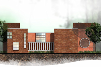 create architectural diagram, section and presentation slide