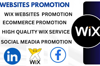 do wix websites promotion, ecommerce marketing online store